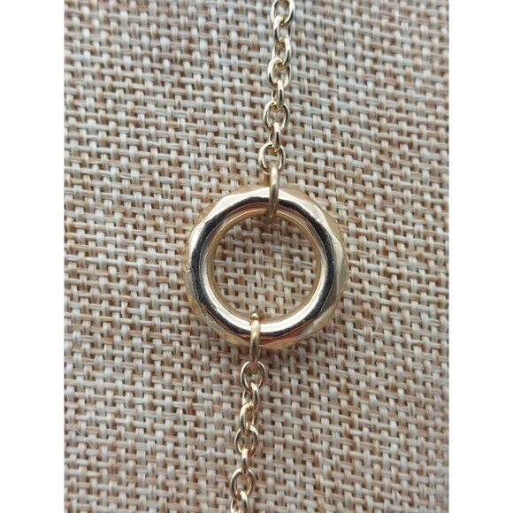 MINT Condition Charming Charlie Beachy Chain Gold Tone Blue Sea Star Stations - Picture 7 of 10